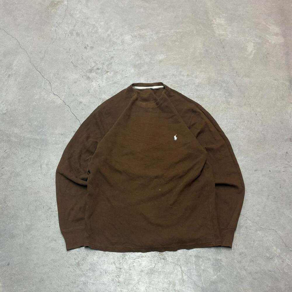 Polo Ralph Lauren Vintage Y2K Waffle Knit Thermal Shirt